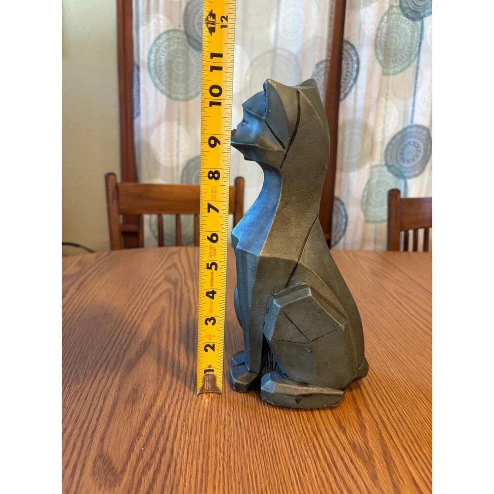 Vintage 1960s Universal Statuary Cubist Cat Mid Century Siamese Statue MCM